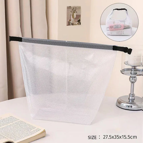 Clear Travel Toiletry Bags Waterproof Makeup Bag Mesh Travel Organizer