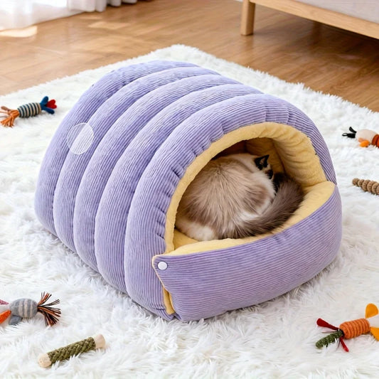 Winter Warm Cat Bed Warm Pet House Pet Sleeping Nest Thickening Warmth