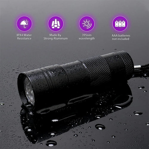 21 LED UV Ultraviolet Flashlight Blacklight 395NM Mini Torch Flash