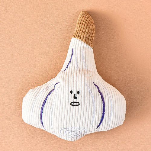Pet Dog Plush Noise Chewing Toy Be Endurable Onion Mushroom Garlic