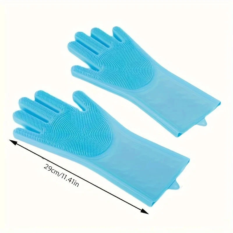 Pet Grooming Cleaning Gloves Dog Cat Bathing Shampoo Glove Scrubber