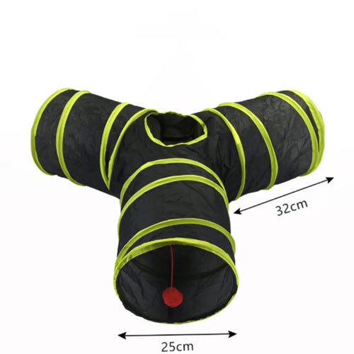 Hot Foldable Cat Tunnel Tube Interactive Fun Kitty Training Toy