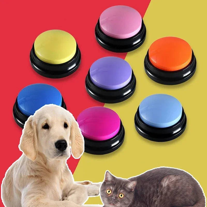 Pet Sound Box Recordable Talking Button Cat Voice Recorder Toy for