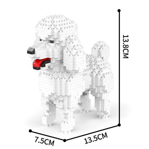 KNEW BUILT Dachshund Dog Model Mini Building Block Toy Set 9 Style for