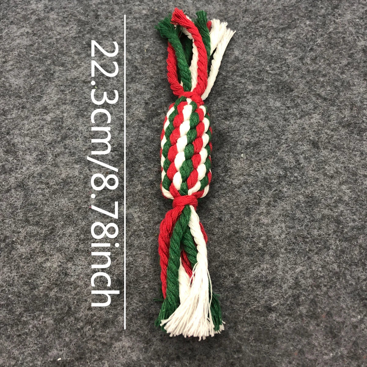 Christmas Pet Cotton Rope Cane Toy Set Bite-resistant Molar