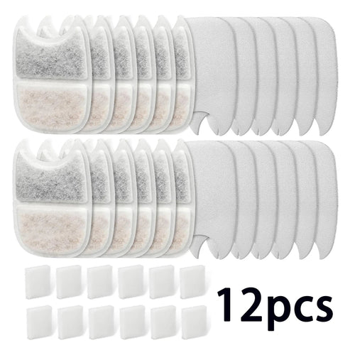 6/12/18/24pcs Pet Water Dispenser Filter Cat Water Fountain Filter