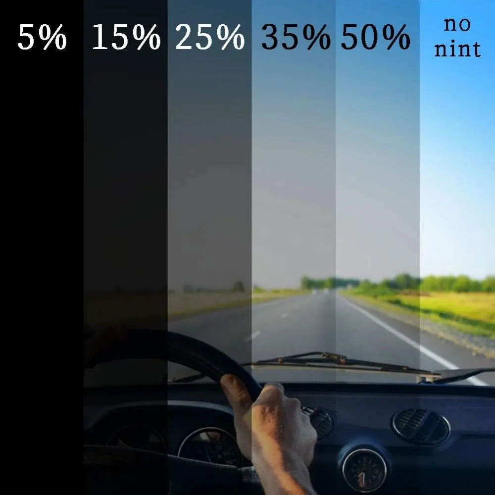 50x3m Car Windshield Sun Visor Strip Tint Film Front Glass VLT 1%-50%