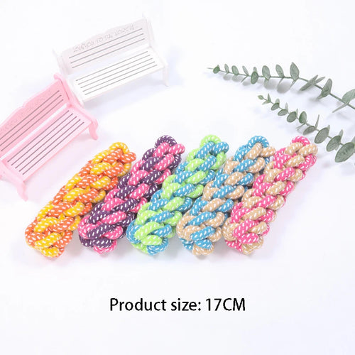 Interactive Cotton Rope Mini Dog Toys Ball for Dogs Accessories