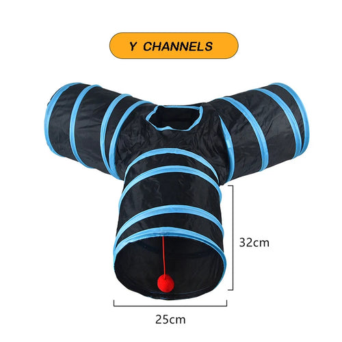Cat Tunnel Foldable Cat Tunnel Pet Supplies Cat S T Y Pass Play Tunnel