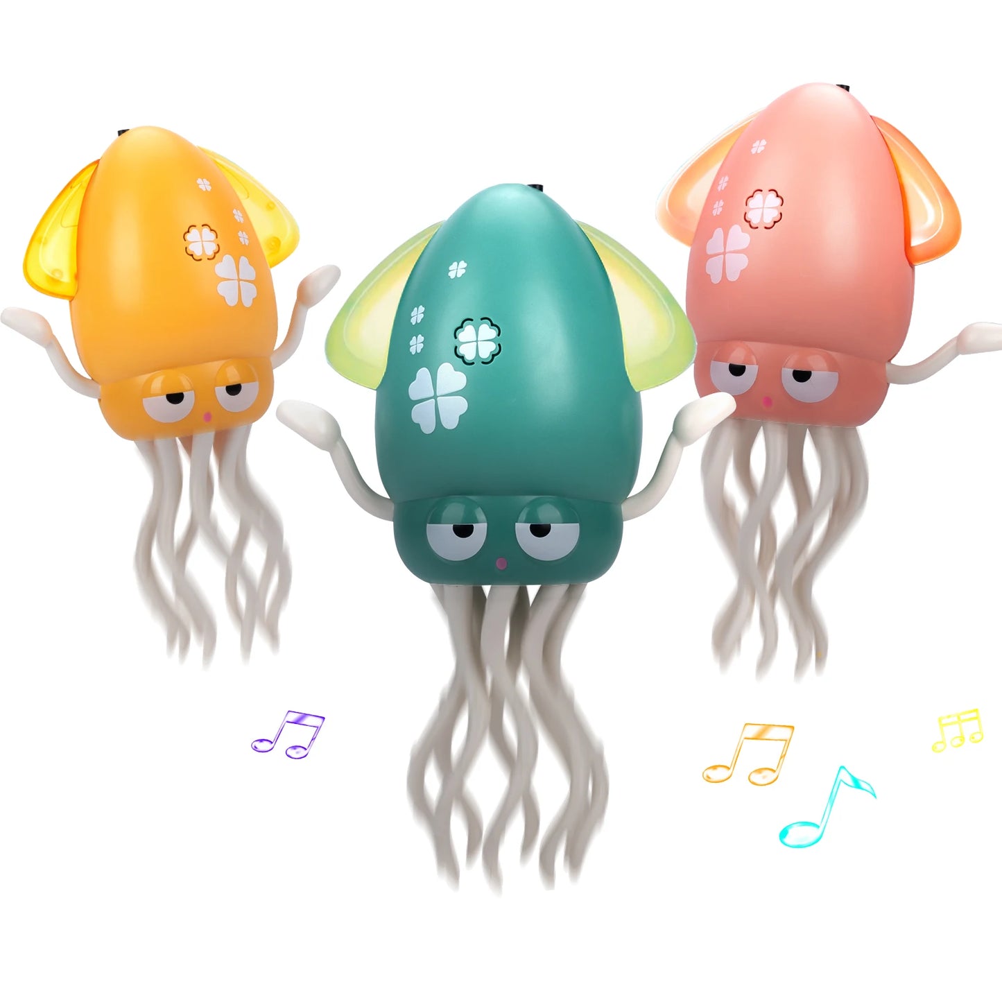 Electronic Dancing Squid Toys with Light&Music Funny Induction Lying