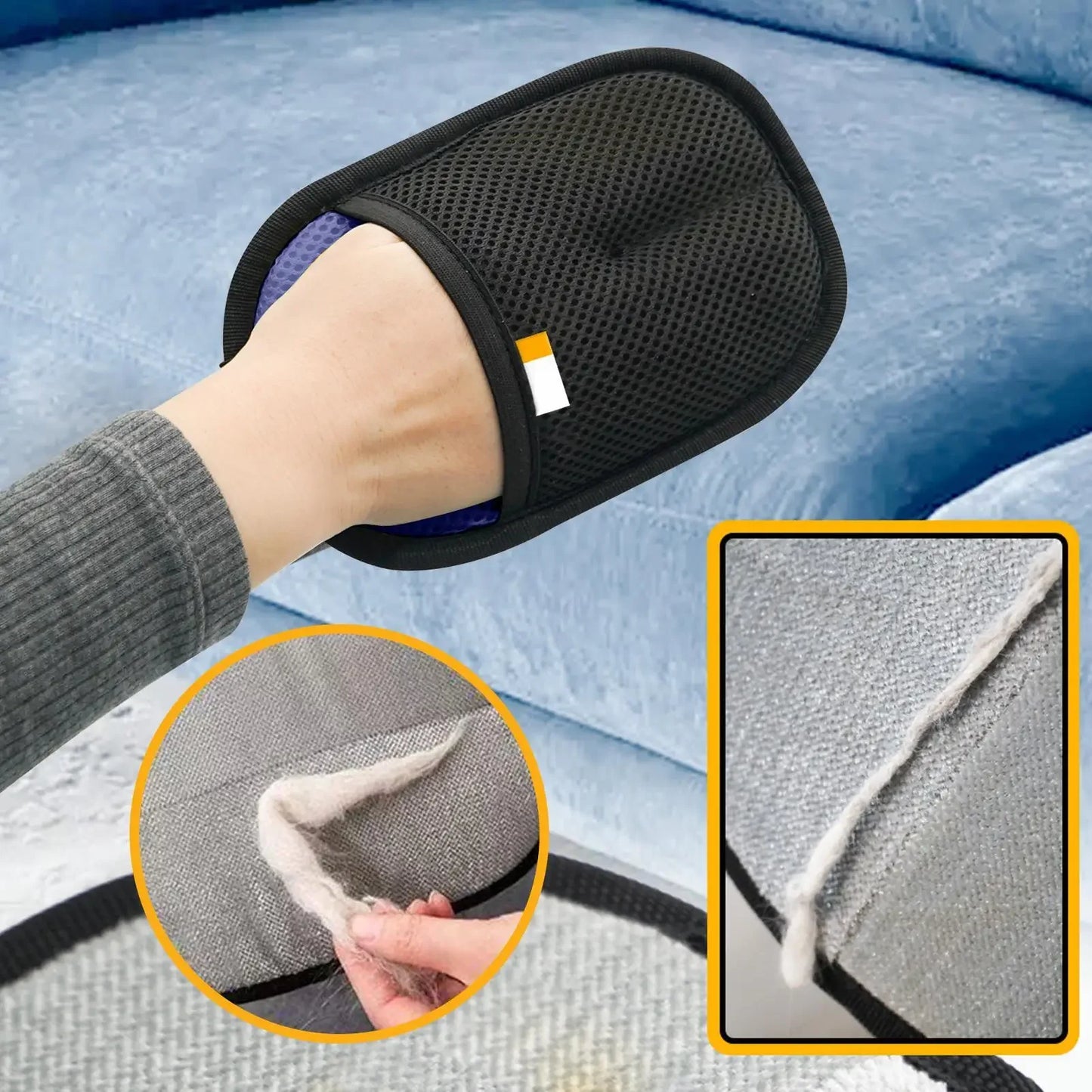 4pcs Pet Hair Cleaning Removal Gloves Pet Double-sided Grooming Glove