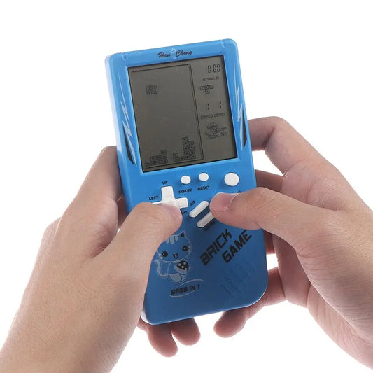 Classic Electronic Game Retro Puzzle Toy Blue Large Screen Handheld