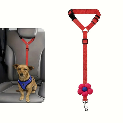 Dog Seat Belt for Vehicle Secure, Pet Car Tether Safety Leash for Dogs