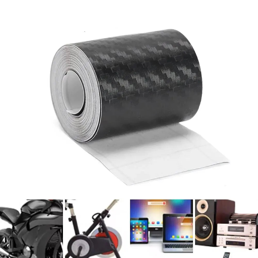 Nano Carbon Fiber Car Body Film DIY Paste Protector Strip Car Door