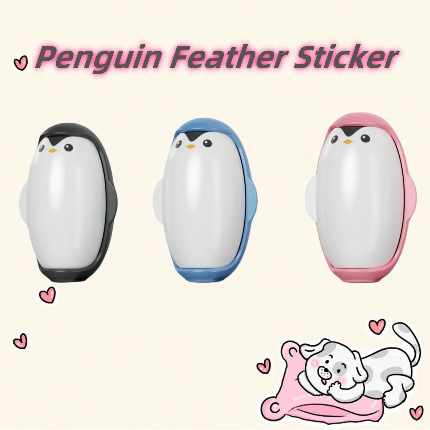NEW Penguin Hair Remover Washable Household Drum Brush Portable Strong