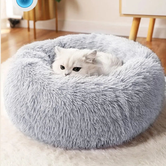 Warm Super Cat Bed Sleeping Cat Nest Soft Long Plush Best Pet Dog Bed
