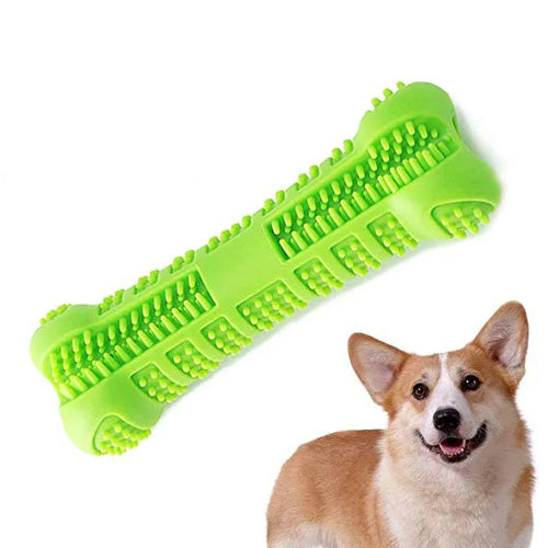 Soft Rubber Dog Toothbrushes Puppy Chew Toys Dog Brush Stick 360