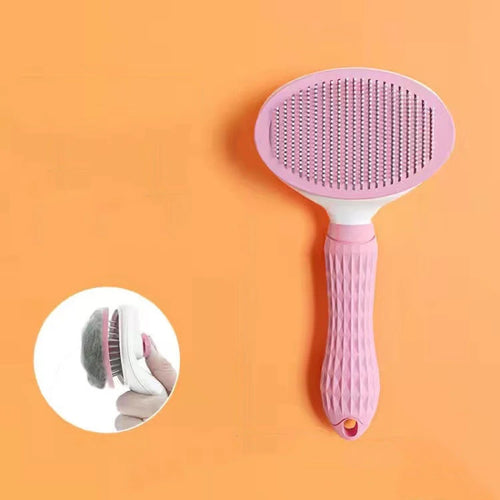Pet Dog Hair Brush Cat Comb Grooming And Care Cat Brush Stainless