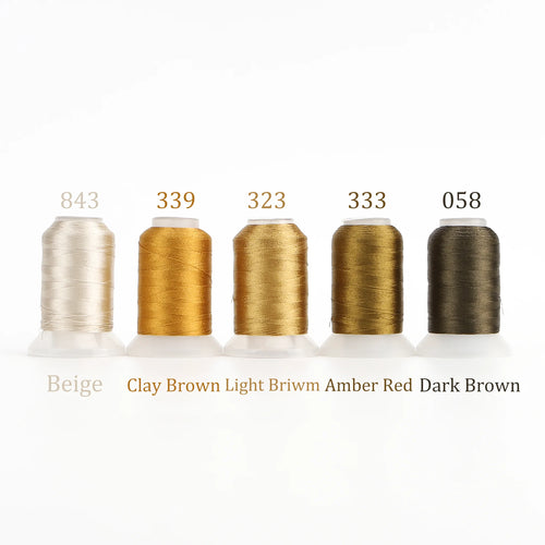 4/5 Brother Colors Set Premium Polyester Embroidery Thread 500 Meters