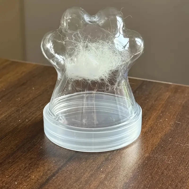Transparent Pet Fur Keepsake Bottle Pet Cat Hair Storage Jar Kawaii