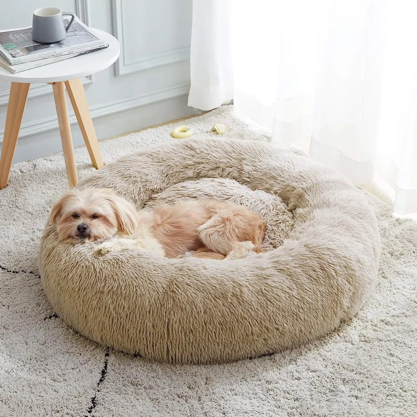 Warm Super Cat Bed Sleeping Cat Nest Soft Long Plush Best Pet Dog Bed