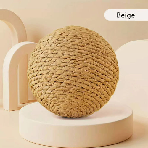 10CM Interactive Sisal Cat Scratching Ball Toy For Kitten Teeth