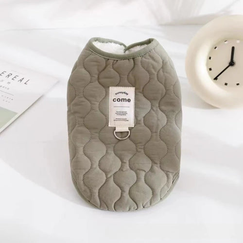 Dog Winter Warm Vest Coat Jacket with D-ring for Small Medium Dogs