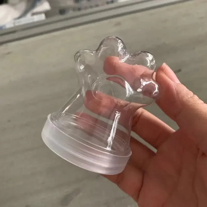 Transparent Pet Fur Keepsake Bottle Pet Cat Hair Storage Jar Kawaii