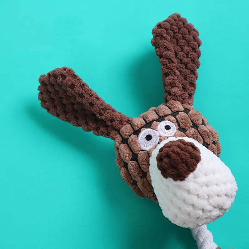 Interactive Plush Pet Dog Voice Toys for Puppies Teeth Grinding