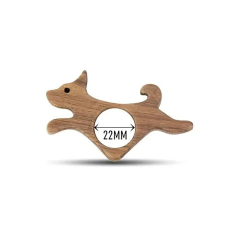 Wooden Pet Cat Dog Reading Bookmark Bookmarks Rings School Supplies