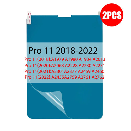 2Pcs Paper Feel Like Screen Protector for iPad Air 11 M2 M3 Pro 13 M4