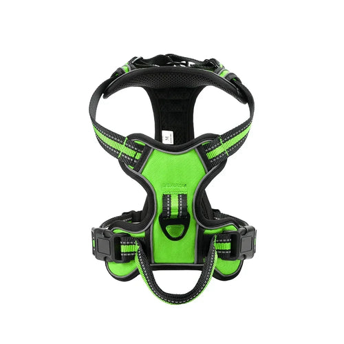 Adjustable Nylon Dog Harness Vest Reflective Soft Breathable No Pull