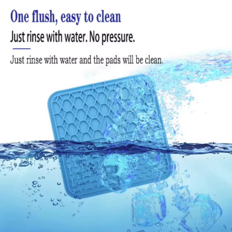 Pet Lick Silicone Mat Dogs Pet Slow Food Plate for Dog Bathing