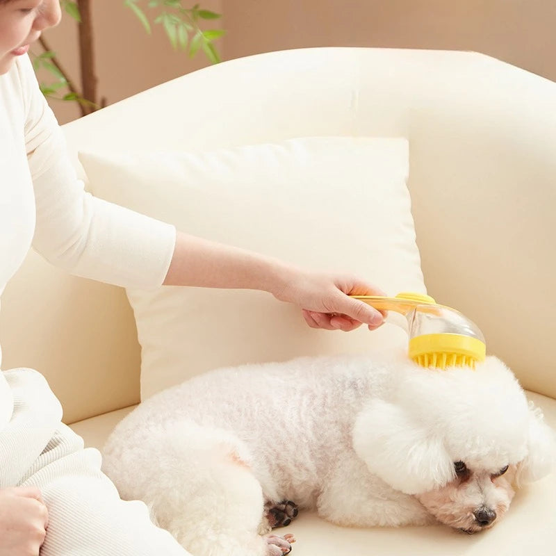 Pet Bathing Brush for Dog Cat Soft Silicone Massager Shower Bathing