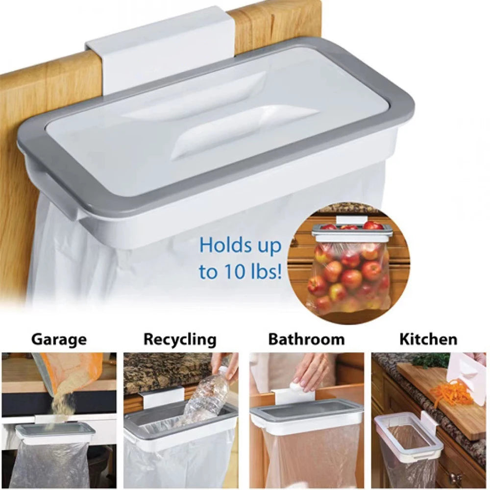 Trash Garbage Hanging Bag Hanger Durable Rubbish Holder Kitchen