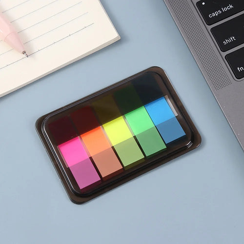 Translucent Note Color Fluorescent Pet Index Sticker Morandi Color Ins