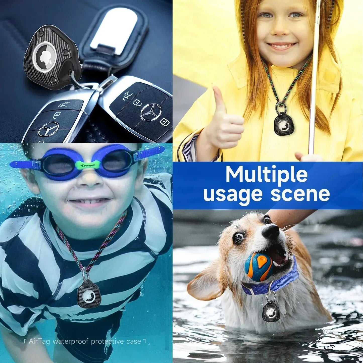 Waterproof Case for AirTag Holder Protective Case Suitable for Apple