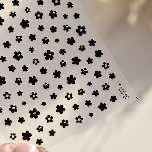 1 piece 5D color crystal star nail stickers high quality love shiny