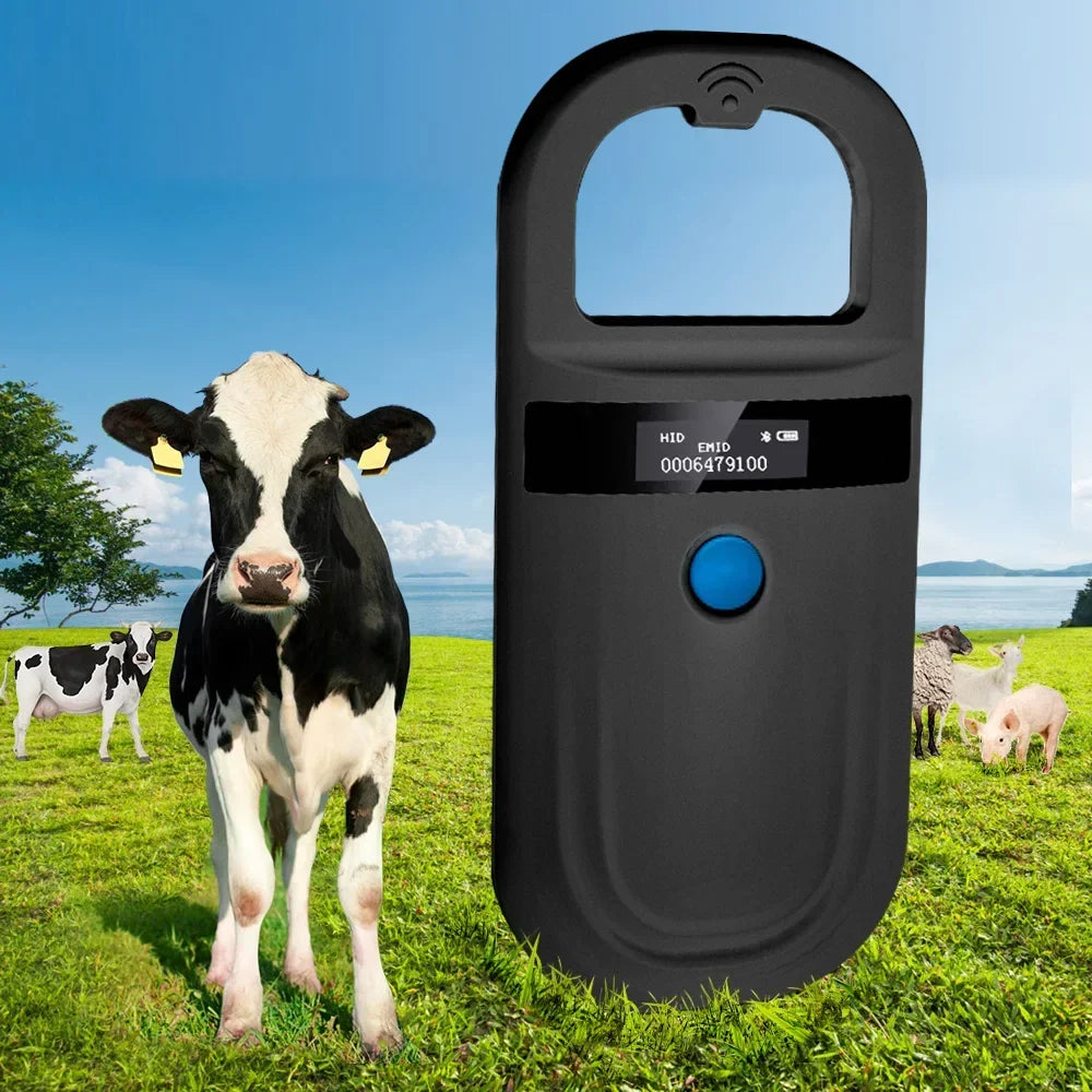 5YOA Handheld 134.2Khz Animal RFID Reader Pet Cat Dog Micro-Type Chip