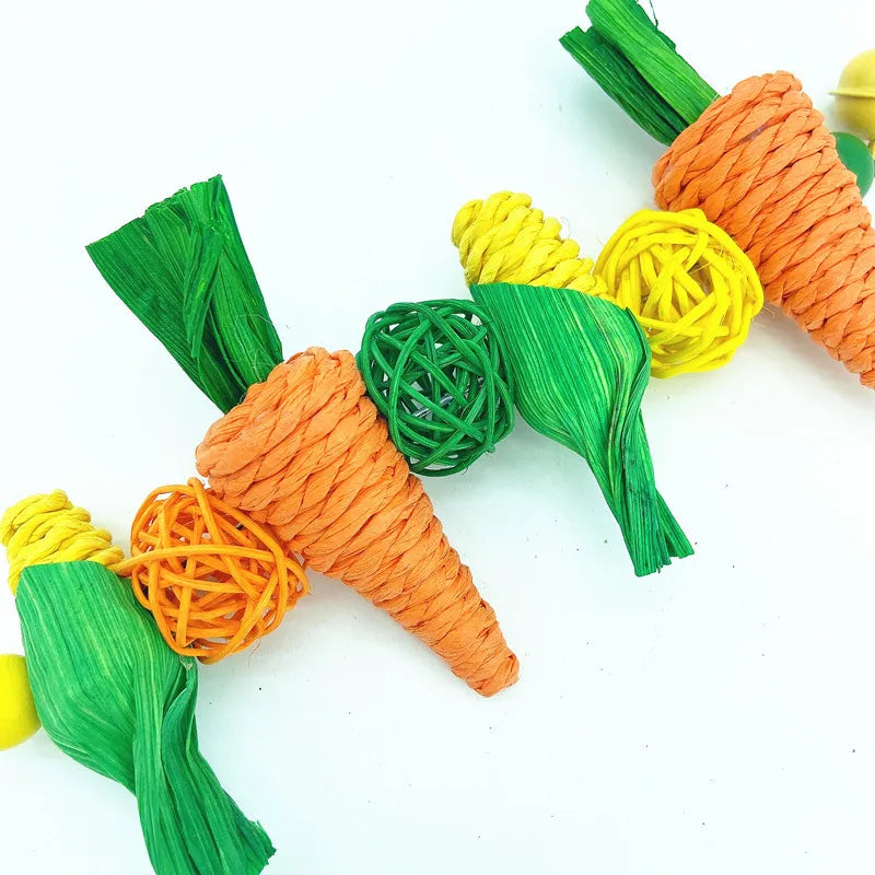 1pc Random Color & Style Handmade Woven Vine, Carrot & Corn Shaped