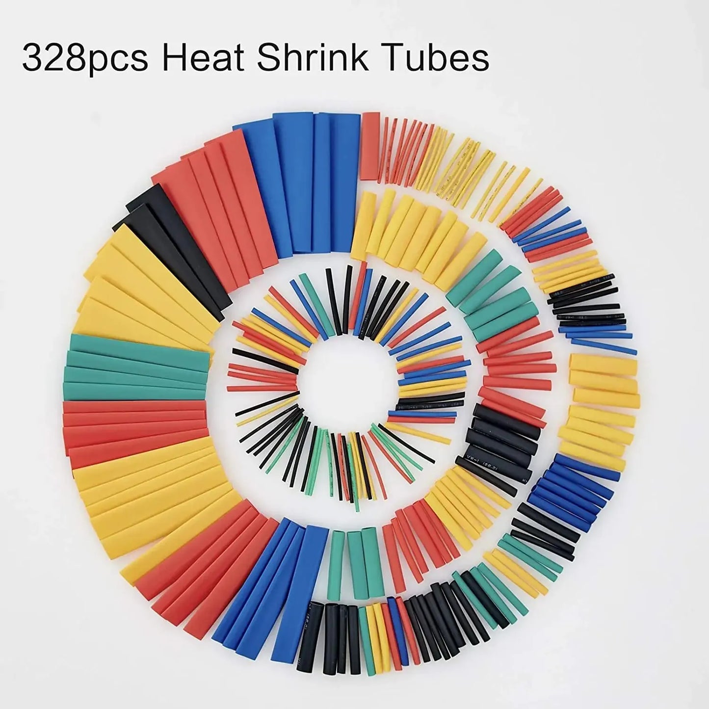 164/328PCS Heat Shrink Tubing 2:1Wire Cable Wrap Assortment Electric