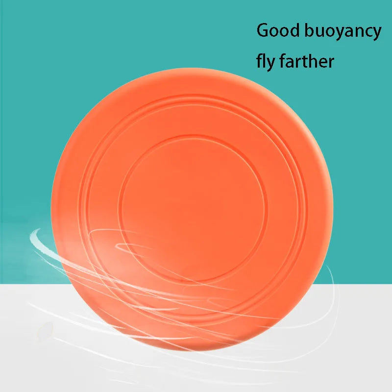 7 Colors Silicone Flying Saucer Funny Dog Cat Toy Dog Game Flying