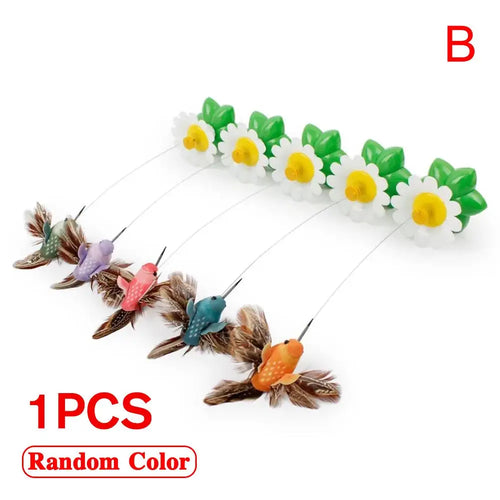 1PCS Electric Butterfly Cat Toy Shake Rotating Flying Automatic