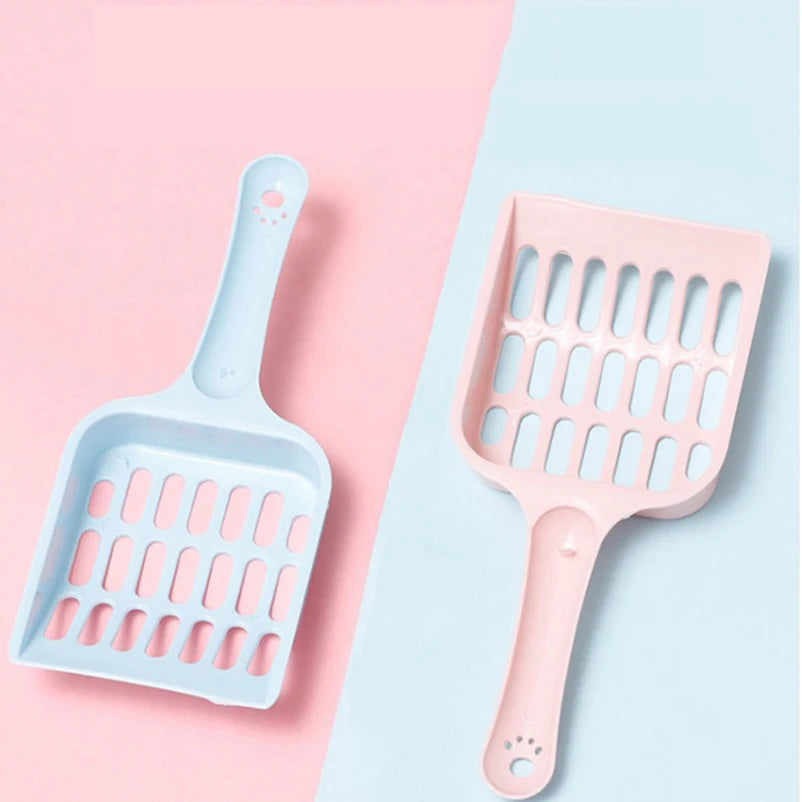 New pet litter shovel Candy color high appearance horizontal handle