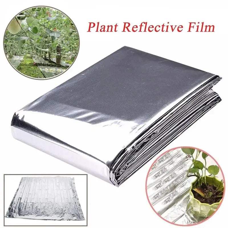 1pc Silver 210x130cm High Reflective Polyester Film Used For Planting