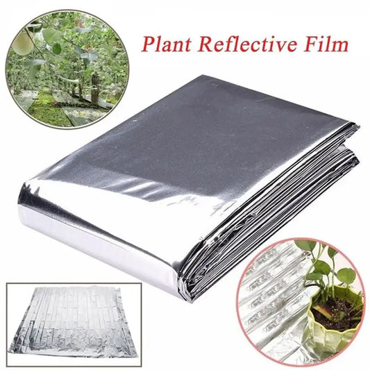 1pc Silver 210x130cm High Reflective Polyester Film Used For Planting