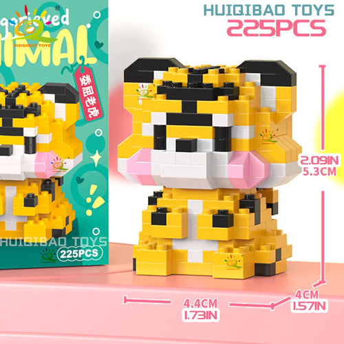 HUIQIBAO MINI Cute Pet Animal Penguin Model Building Block Micro Set