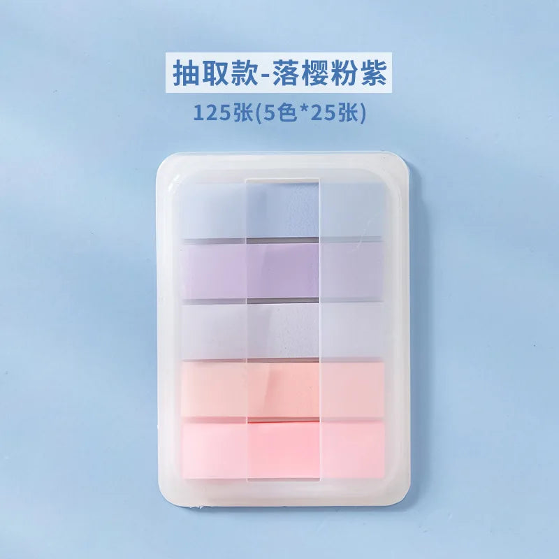 1 PC PET Transparent Index Sticker Morandi Sticky Note Sticker Sticky