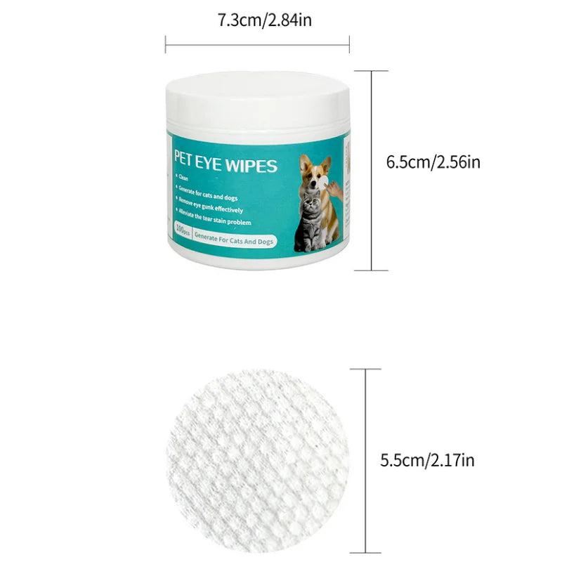 Pet Cleaning Products Eye Wipes To Remove Tear Marks Cleaning Wet
