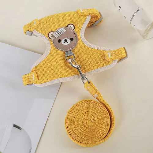 Dog leash Winnie the Pooh harness leash cat walking dog small dog